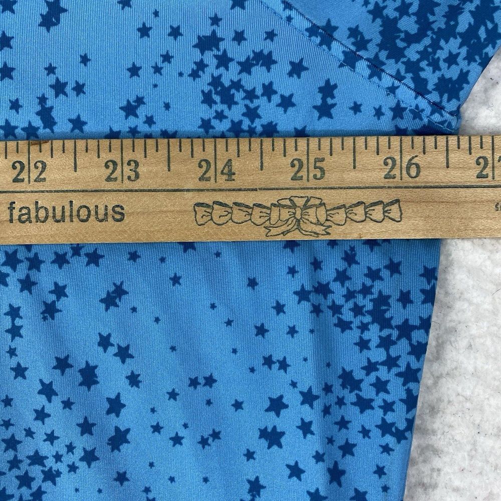 G Fore Shirt Mens XXL Blue Golf Performance Polo Star All Over Geometric READ - Picture 12 of 15